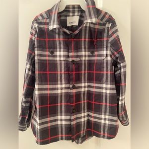 Kids Burberry button- up t-shirt